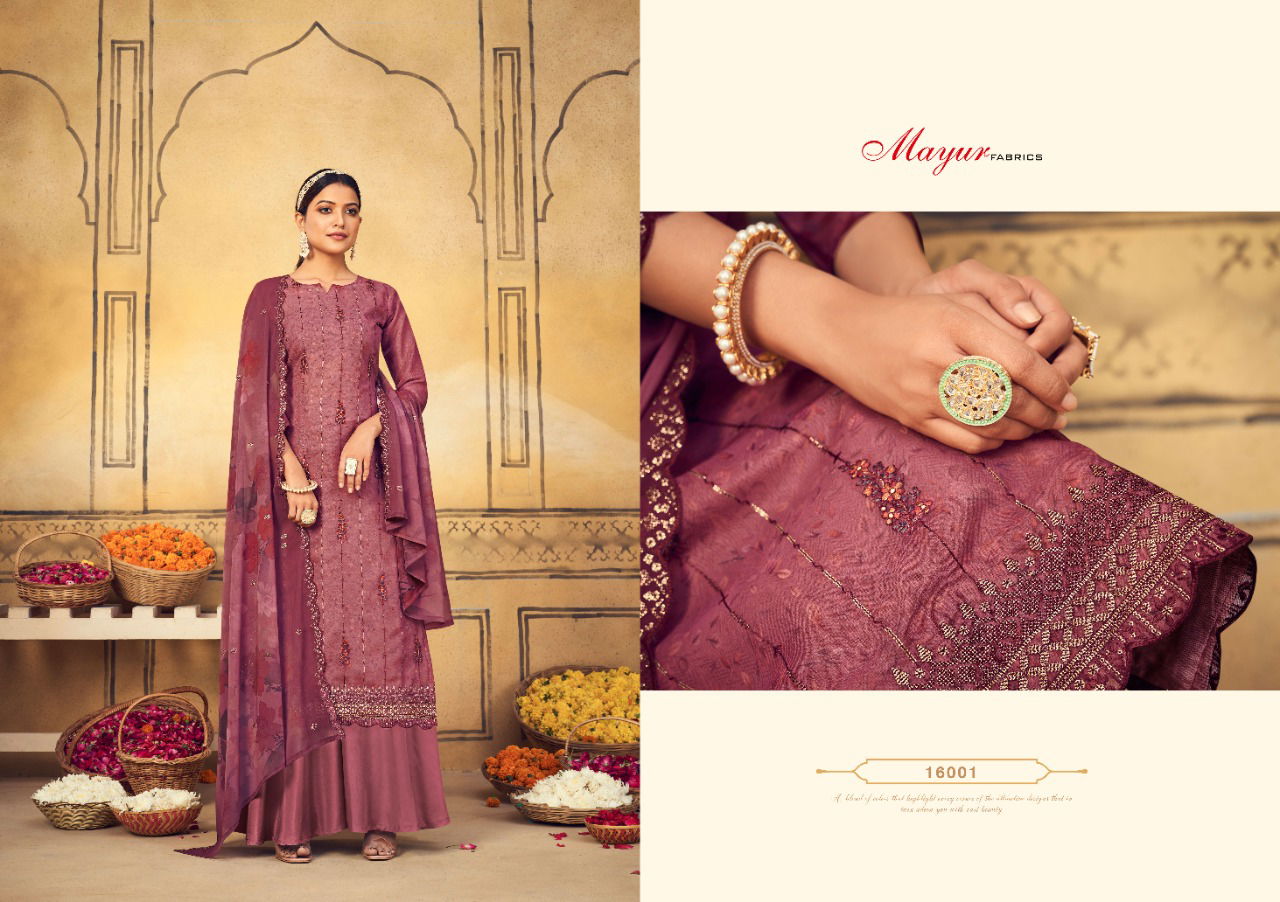 Mayur Ruhab Moon Heavy Festive Wear Wholesale Sharara Suits